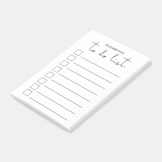Minimalistisch om lijst te doen post-it® notes (Schuin)