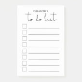 Minimalistisch om lijst te doen post-it® notes (Voorkant)