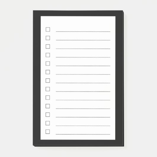 Minimalistisch om lijst uit te voeren post-it® notes (Voorkant)
