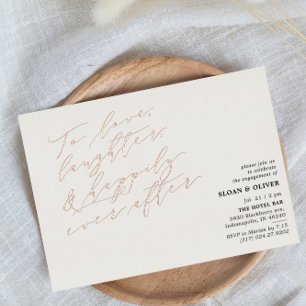 Minimalistisch om van de lasterprijszetter te houd folie uitnodiging