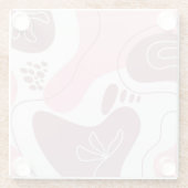 Minimalistisch Onderzetter patroonglas (Achterkant)