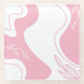 Minimalistisch Onderzetter patroonglas (Voorkant)