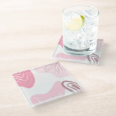 Minimalistisch Onderzetter patroonglas (Schuin)