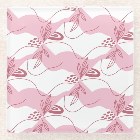 Minimalistisch Onderzetter patroonglas (Voorkant)