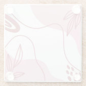 Minimalistisch Onderzetter patroonglas (Achterkant)