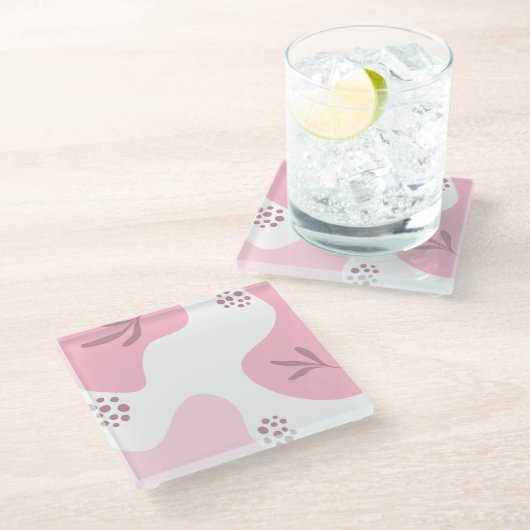 Minimalistisch Onderzetter patroonglas (Schuin)