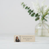 Minimalistisch onroerend goed 📸 Photo Template Bu Mini Visitekaartje (Staand voorkant)