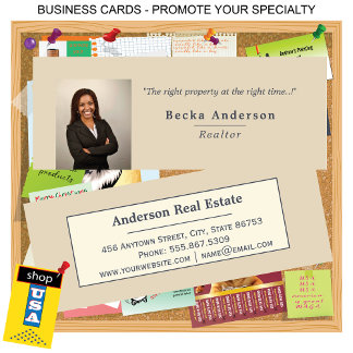 Minimalistisch onroerend goed 📸 Photo Template Bu Mini Visitekaartje