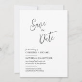 Minimalistisch ontwerp Bewaar de datumkaart Save The Date (Voorkant)