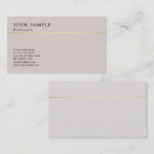 Minimalistisch ontwerp Elegante harmonische kleure Visitekaartje (Voorkant / Achterkant)