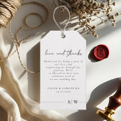 Minimalistisch ontwerp | Elegante & Moderne Trouw Cadeaulabel