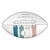 Minimalistisch ontwerp in pastelkleuren american football (Voorkant)