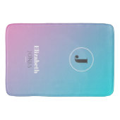 Minimalistisch ontwerp in pastelkleuren badmat (Voorkant)