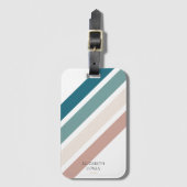 Minimalistisch ontwerp in pastelkleuren bagagelabel (Voorkant (verticaal))