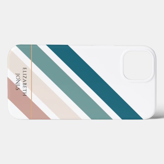 Minimalistisch ontwerp in pastelkleuren Case-Mate iPhone case (Achterkant (horizontaal))