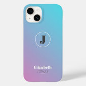 Minimalistisch ontwerp in pastelkleuren Case-Mate iPhone case (Achterkant)