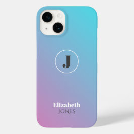 Minimalistisch ontwerp in pastelkleuren Case-Mate iPhone 14 hoesje
