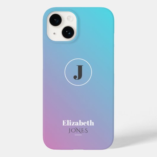 Minimalistisch ontwerp in pastelkleuren Case-Mate iPhone case (Achterkant)