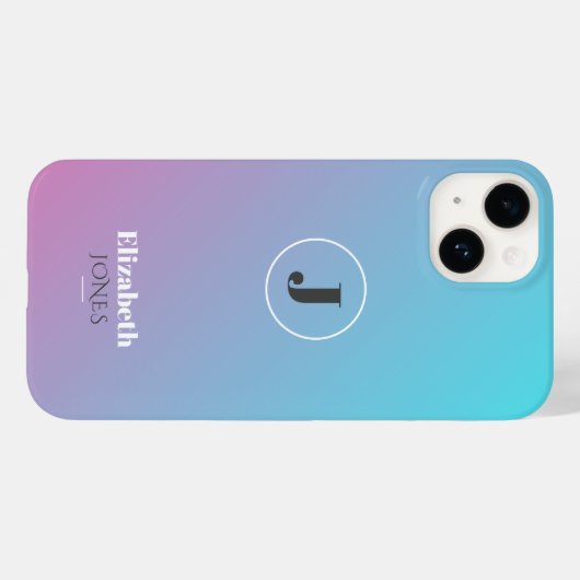 Minimalistisch ontwerp in pastelkleuren Case-Mate iPhone case (Achterkant (horizontaal))