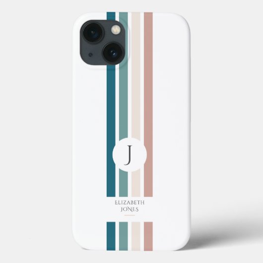 Minimalistisch ontwerp in pastelkleuren Case-Mate iPhone case (Achterkant)