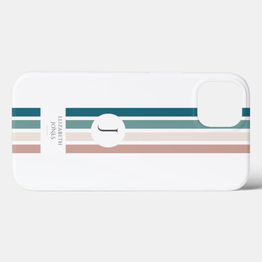 Minimalistisch ontwerp in pastelkleuren Case-Mate iPhone case (Achterkant (horizontaal))