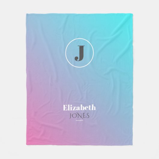 Minimalistisch ontwerp in pastelkleuren fleece deken (Voorkant)