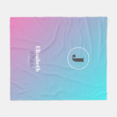 Minimalistisch ontwerp in pastelkleuren fleece deken (Voorkant (Horizontaal))