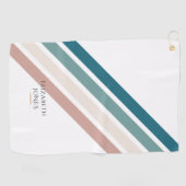 Minimalistisch ontwerp in pastelkleuren golfhanddoek (Horizontaal)