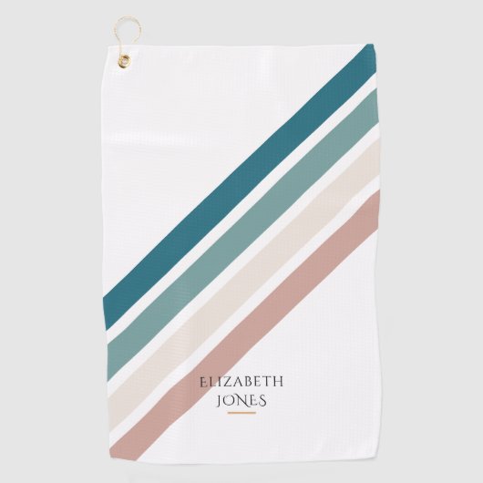 Minimalistisch ontwerp in pastelkleuren golfhanddoek (Voorkant)
