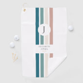 Minimalistisch ontwerp in pastelkleuren golfhanddoek (Insitu)
