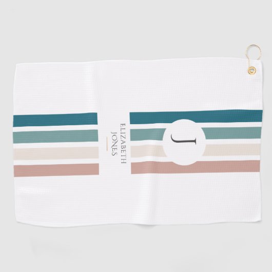Minimalistisch ontwerp in pastelkleuren golfhanddoek (Horizontaal)
