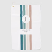 Minimalistisch ontwerp in pastelkleuren golfhanddoek (Voorkant)