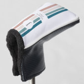 Minimalistisch ontwerp in pastelkleuren golfheadcover (3/4 voorkant)