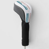 Minimalistisch ontwerp in pastelkleuren golfheadcover (Schuin)