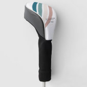 Minimalistisch ontwerp in pastelkleuren golfheadcover (Schuin)