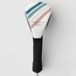 Minimalistisch ontwerp in pastelkleuren golfheadcover