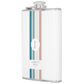 Minimalistisch ontwerp in pastelkleuren heupfles (Links)