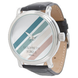 Minimalistisch ontwerp in pastelkleuren horloge