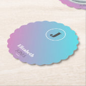 Minimalistisch ontwerp in pastelkleuren kartonnen onderzetters (Gekanteld)