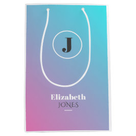 Minimalistisch ontwerp in pastelkleuren medium cadeauzakje