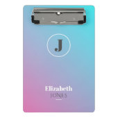 Minimalistisch ontwerp in pastelkleuren mini klembord (Voorkant)