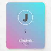 Minimalistisch ontwerp in pastelkleuren muismat (Voorkant)