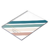 Minimalistisch ontwerp in pastelkleuren notitieboek (Linkerzijde)