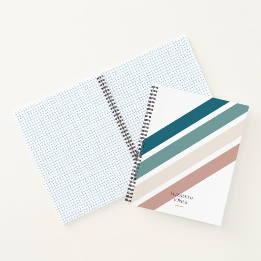Minimalistisch ontwerp in pastelkleuren notitieboek (Binnen)