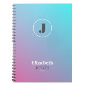 Minimalistisch ontwerp in pastelkleuren notitieboek (Voorkant)