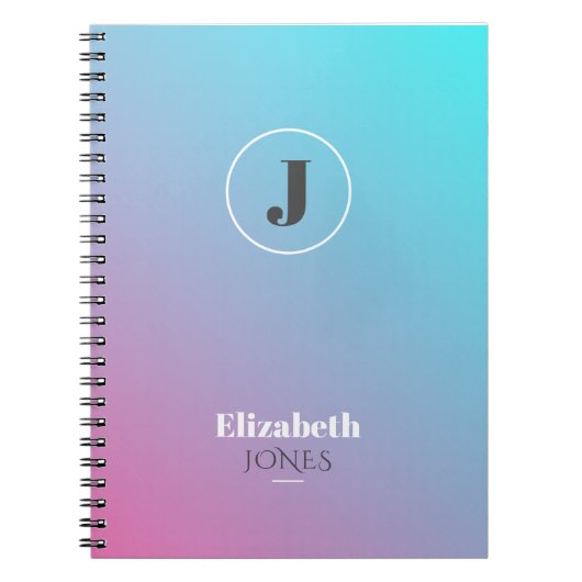 Minimalistisch ontwerp in pastelkleuren notitieboek (Voorkant)