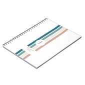 Minimalistisch ontwerp in pastelkleuren notitieboek (Linkerzijde)