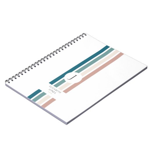 Minimalistisch ontwerp in pastelkleuren notitieboek (Linkerzijde)