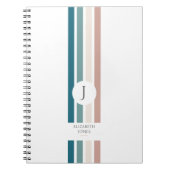 Minimalistisch ontwerp in pastelkleuren notitieboek (Voorkant)