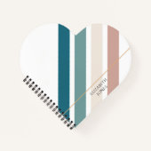 Minimalistisch ontwerp in pastelkleuren notitieboek (Voorkant)